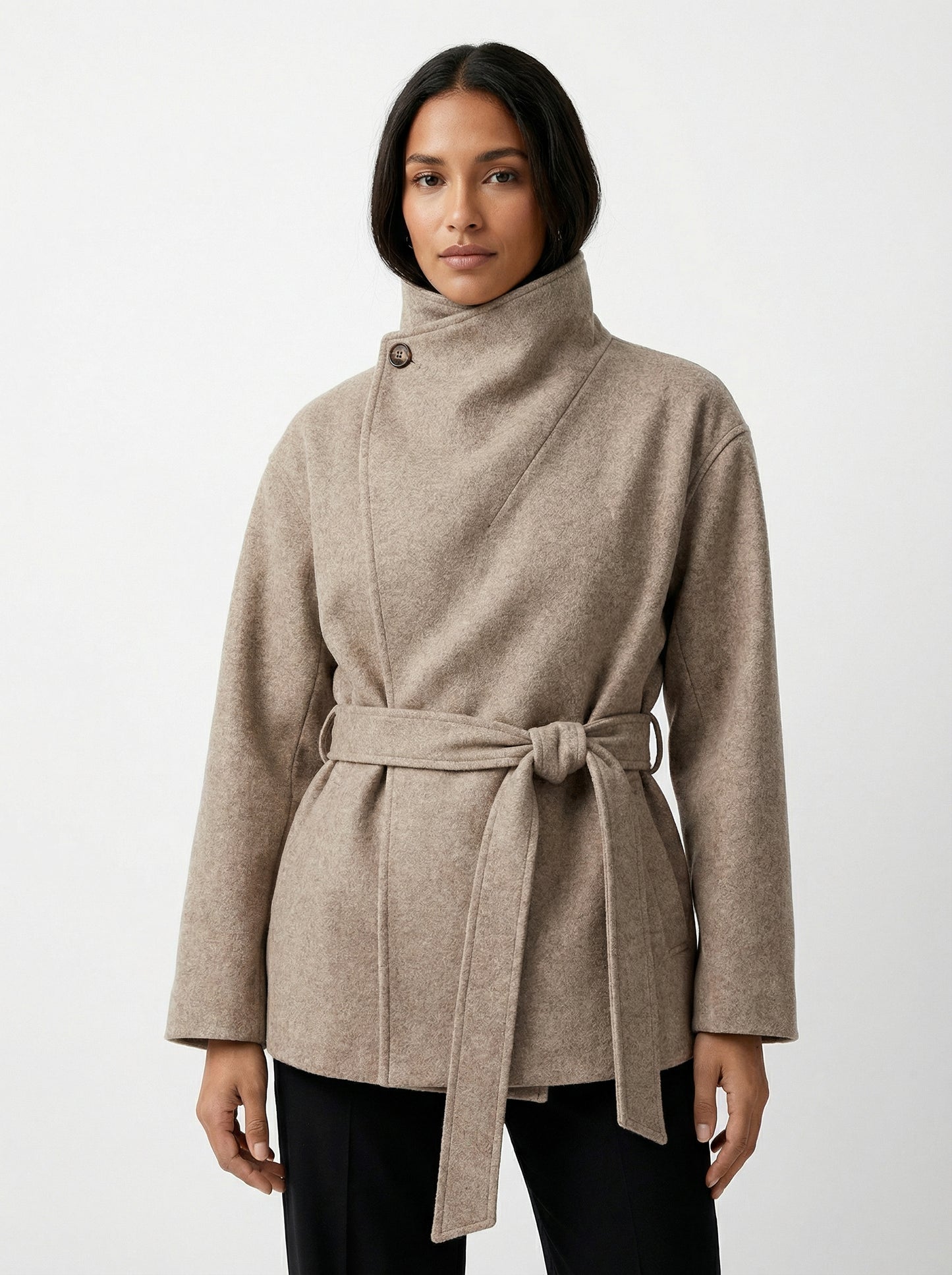 Alessia | Chaqueta de Lana con Cinturón