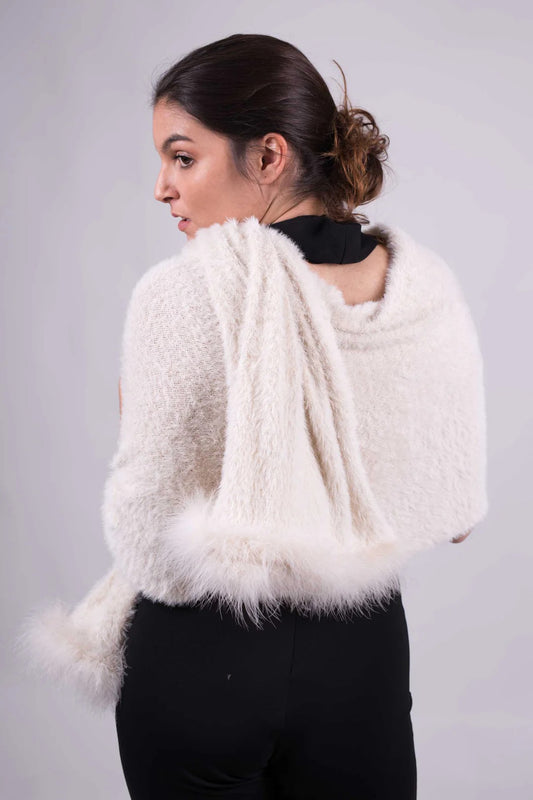 Arielle – Estola con plumas para invitadas