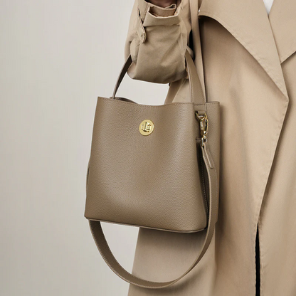 Elise – Bolso tote negro de piel vegana con asa corta y bandolera