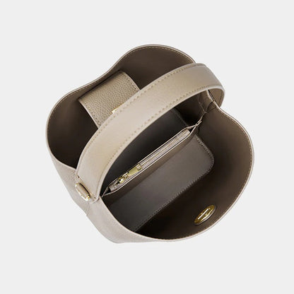 Elise – Bolso tote negro de piel vegana con asa corta y bandolera