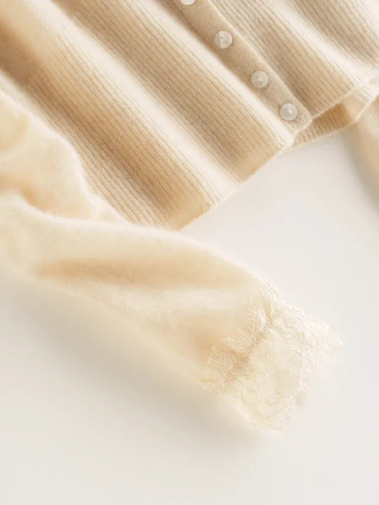 Chaqueta Léa – Cárdigan con encaje