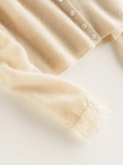 Chaqueta Léa – Cárdigan con encaje