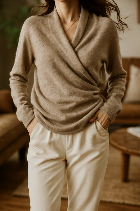 Eva – Chaqueta cruzada de punto