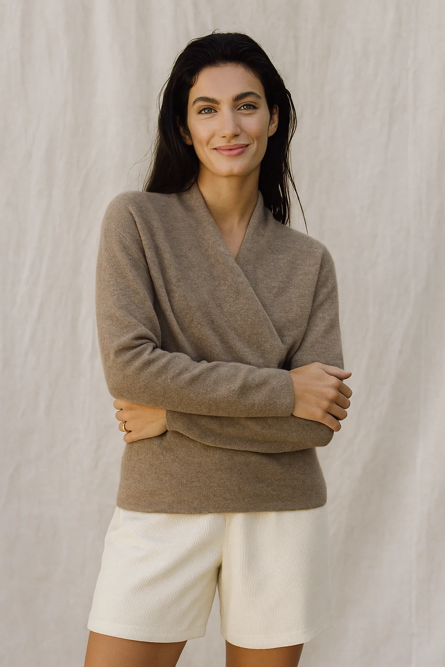 Eva – Chaqueta cruzada de punto