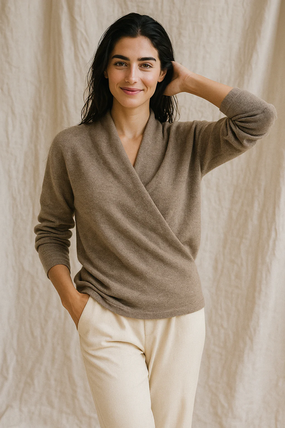 Eva – Chaqueta cruzada de punto