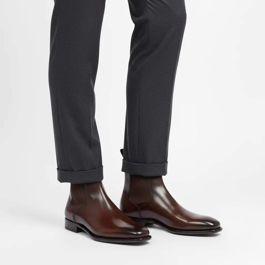 Chelsea Luxe - Bota piel hombre