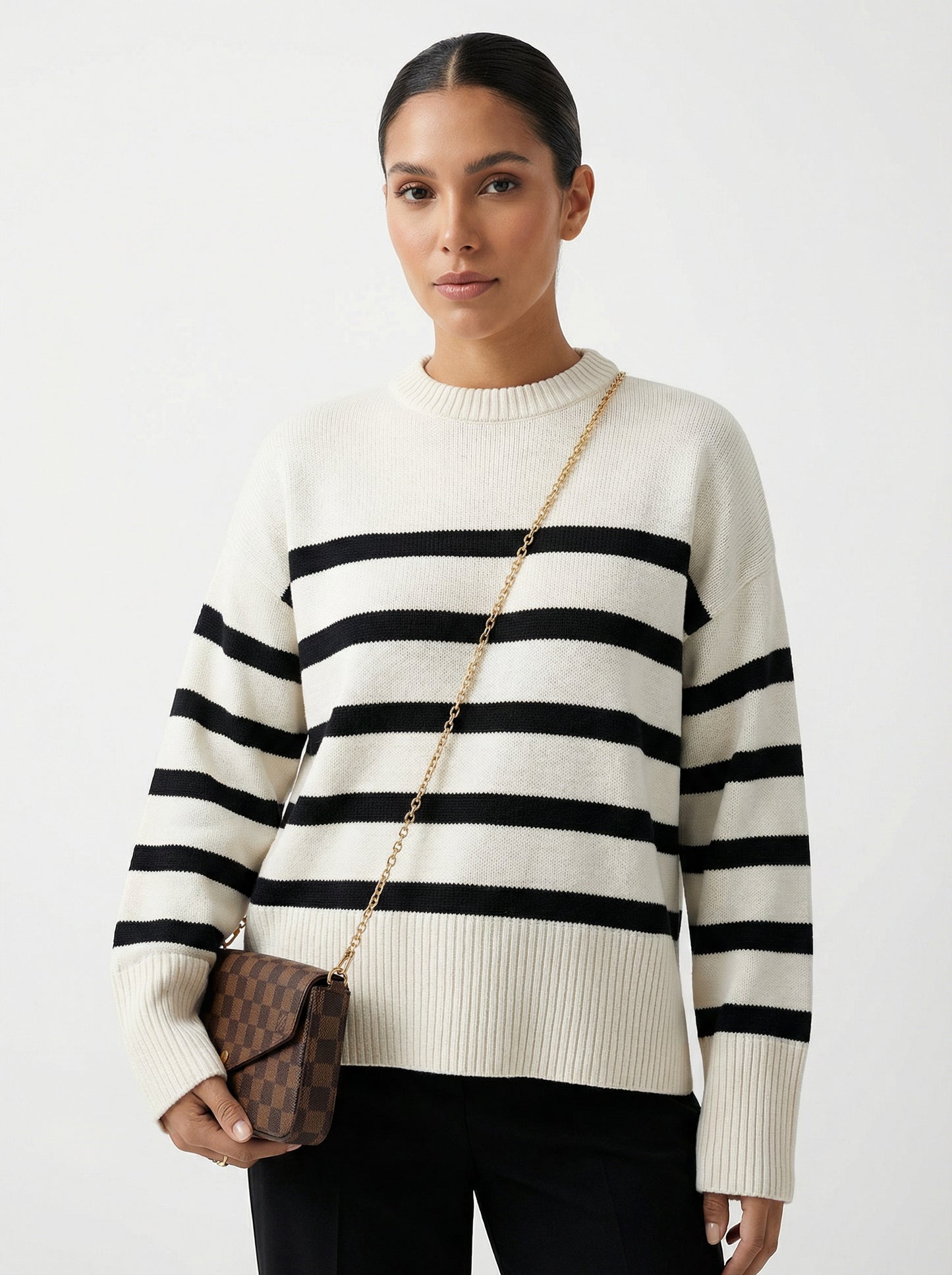 Alessandra | Jersey de Punto a Rayas