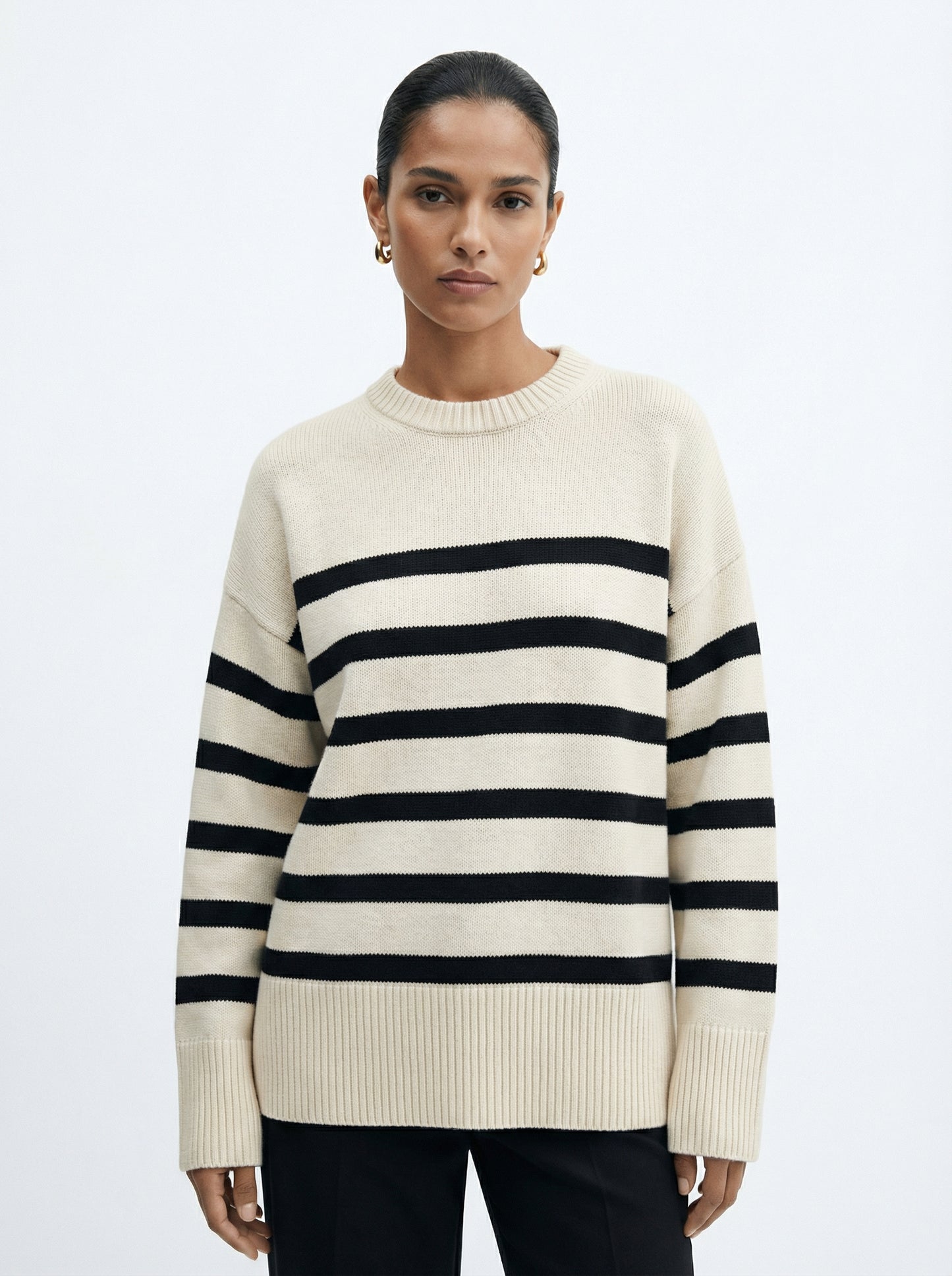 Alessandra | Jersey de Punto a Rayas