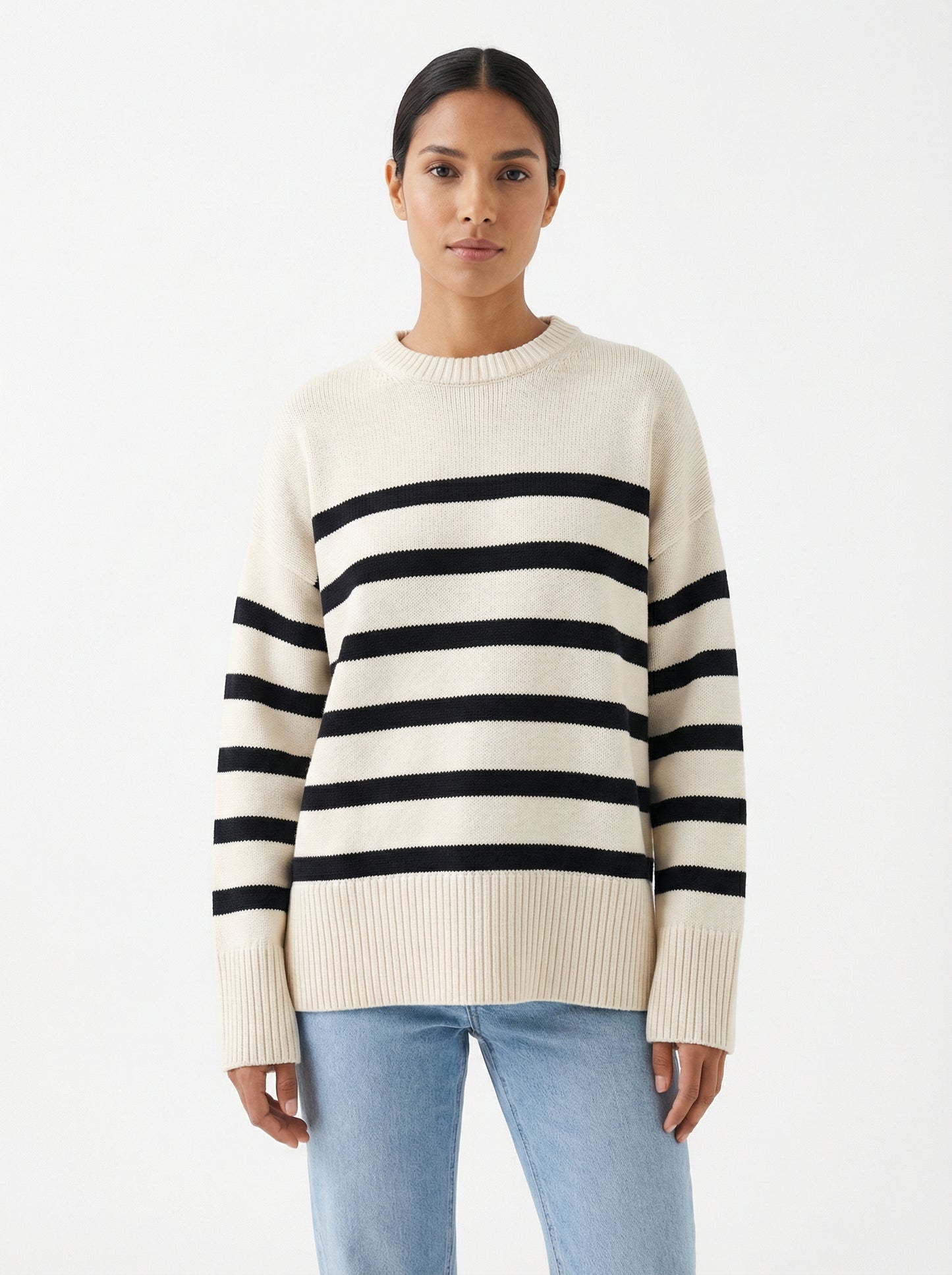 Alessandra | Jersey de Punto a Rayas