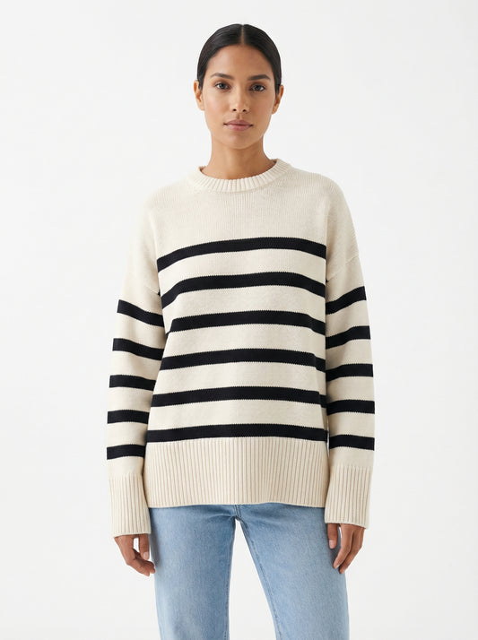 Alessandra | Jersey de Punto a Rayas