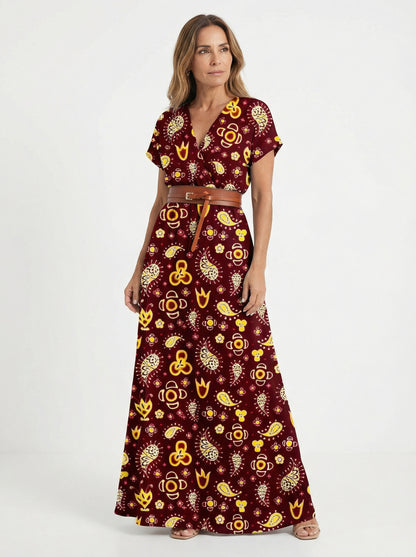 Allegra | Vestido Maxi Paisley