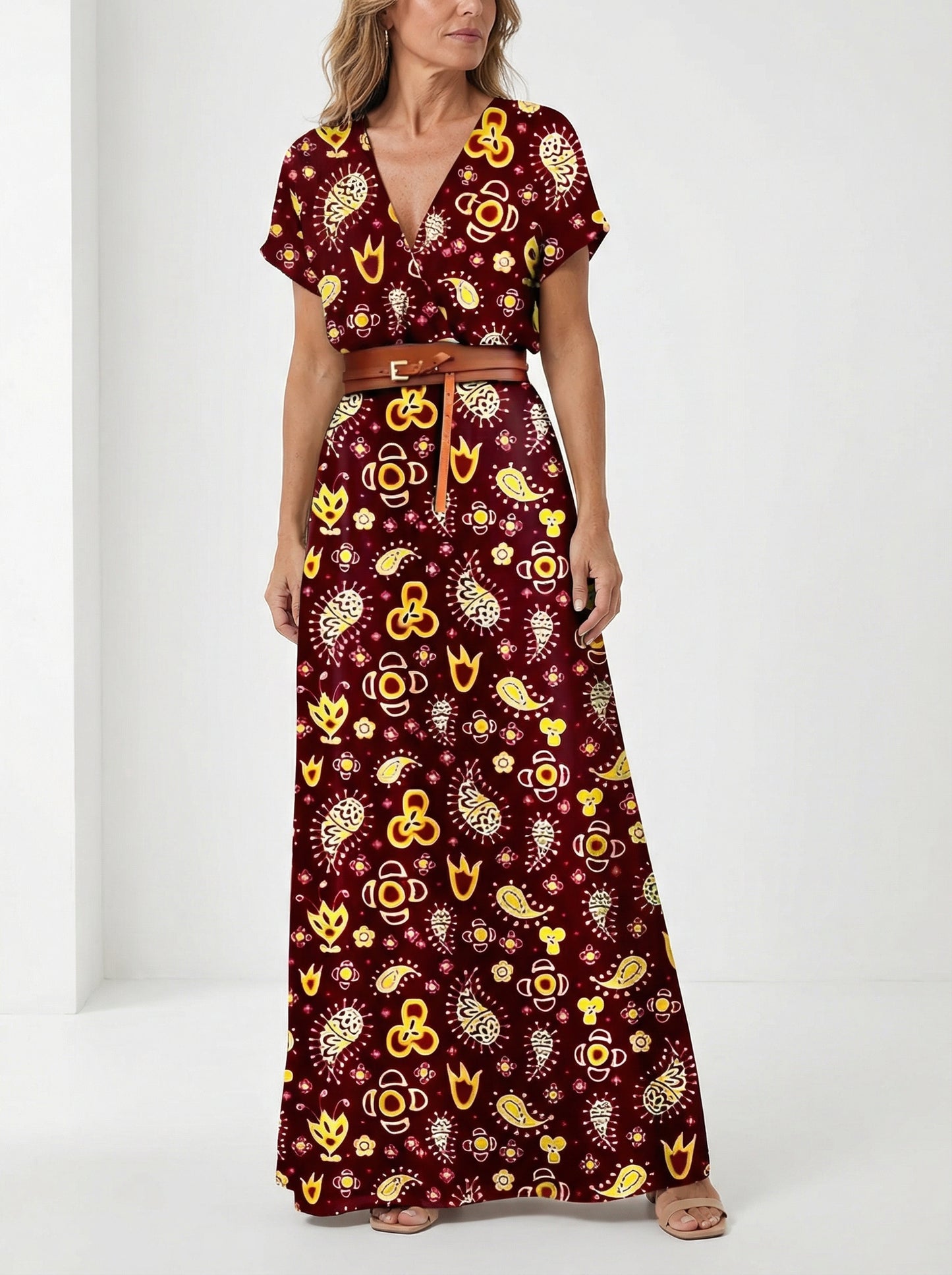 Allegra | Vestido Maxi Paisley