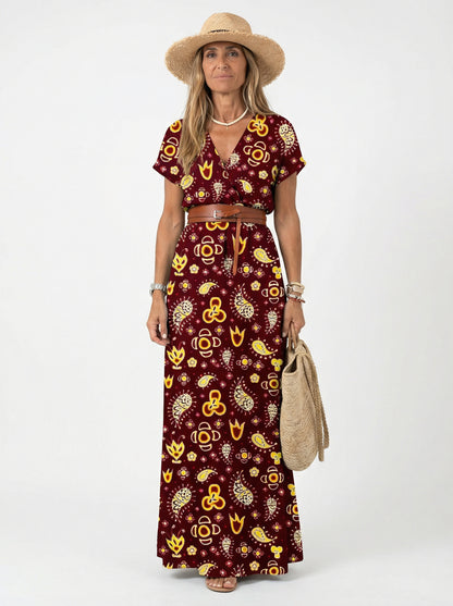 Allegra | Vestido Maxi Paisley