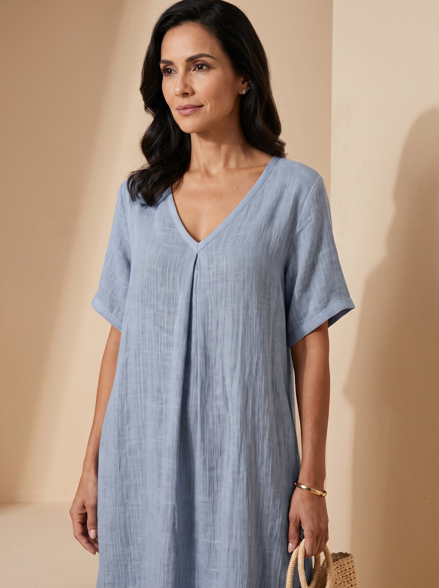 Valeria | Vestido Midi de Textura Orgánica