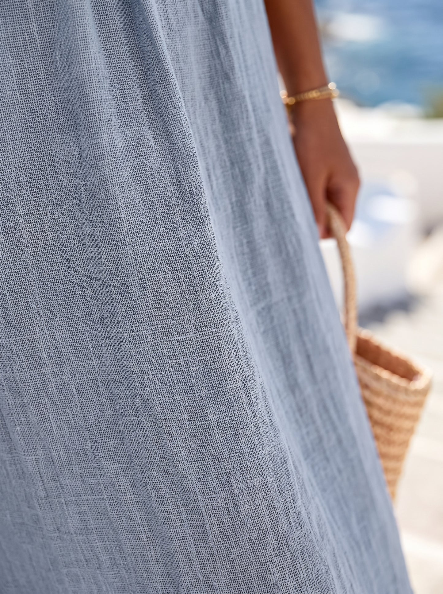 Valeria | Vestido Midi de Textura Orgánica