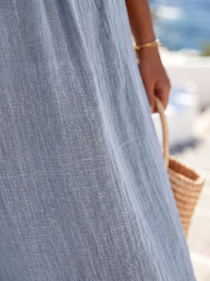 Valeria | Vestido Midi de Textura Orgánica