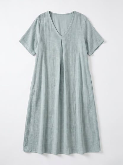 Valeria | Vestido Midi de Textura Orgánica