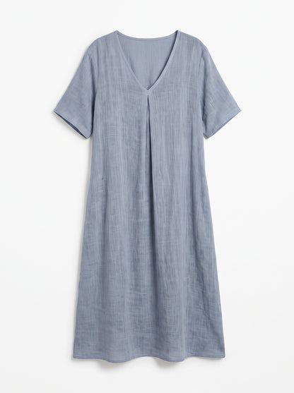 Valeria | Vestido Midi de Textura Orgánica