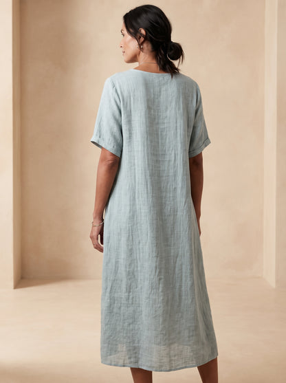 Valeria | Vestido Midi de Textura Orgánica