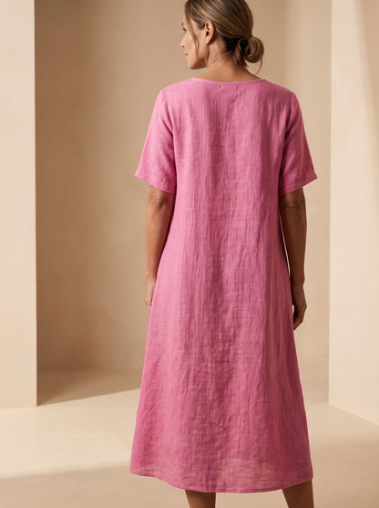 Valeria | Vestido Midi de Textura Orgánica