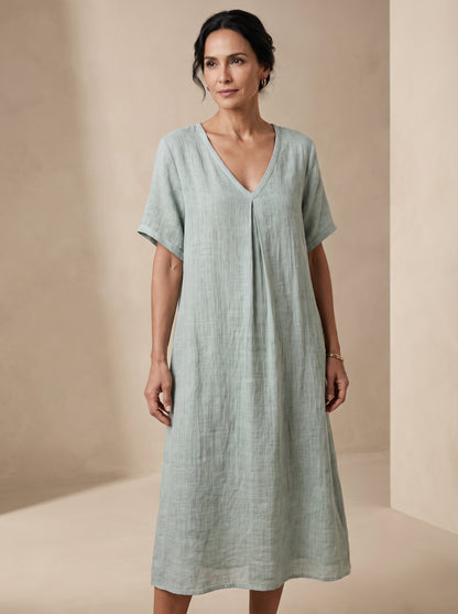 Valeria | Vestido Midi de Textura Orgánica