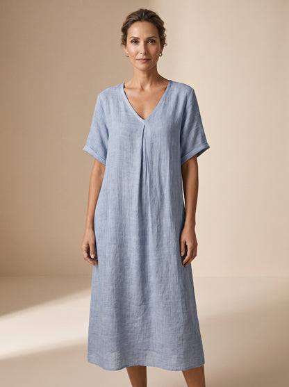 Valeria | Vestido Midi de Textura Orgánica