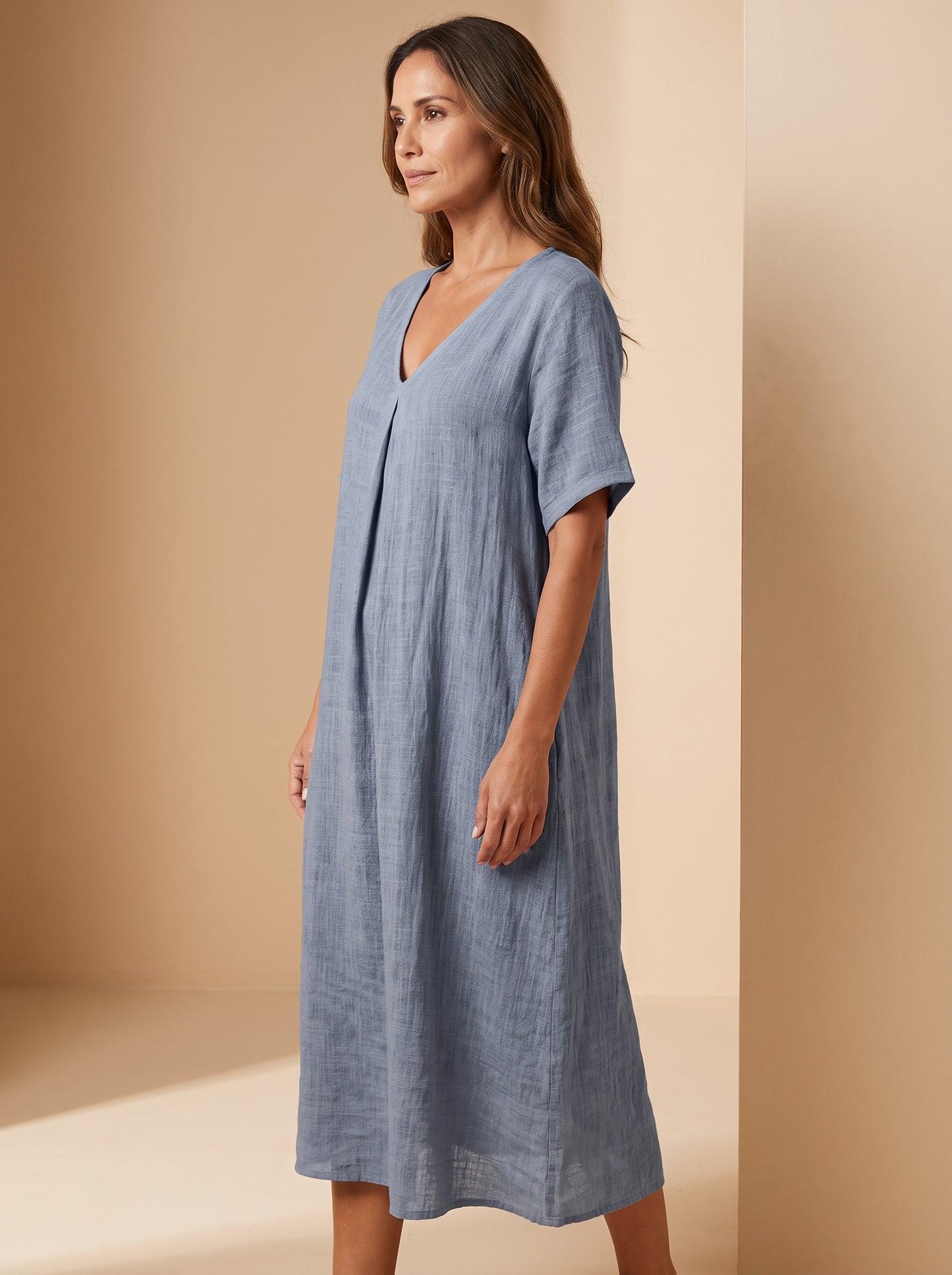 Valeria | Vestido Midi de Textura Orgánica